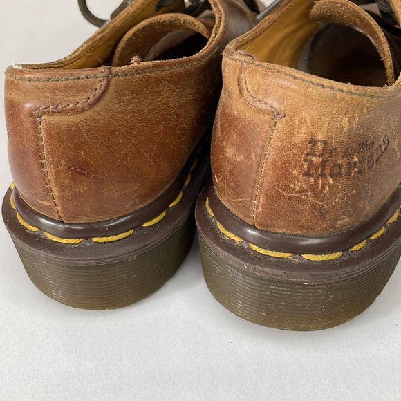 Dr. Martens MIE Unisex Kids Sz 12 (13) Brown Oiled Leather Classic Oxford - Picture 9 of 10